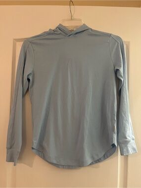 Magellan Outdoors Light Blue Hooded Long-Sleeve Pullover